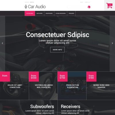 car accessories template