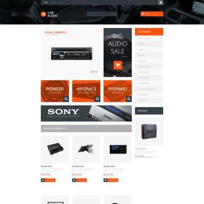 Car Parts Store Template