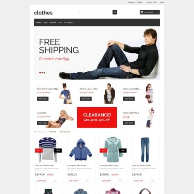 fashion store template