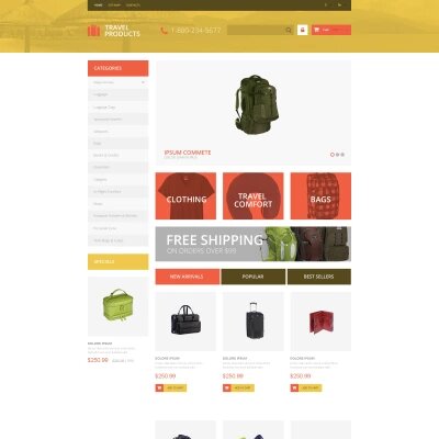 travel store template