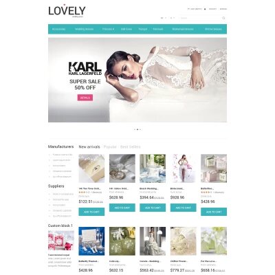 wedding shop template